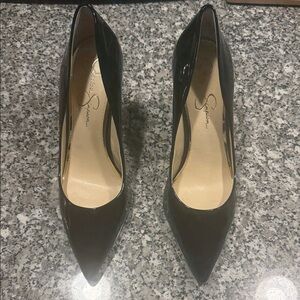 Jessica Simpson Black Patent Heels